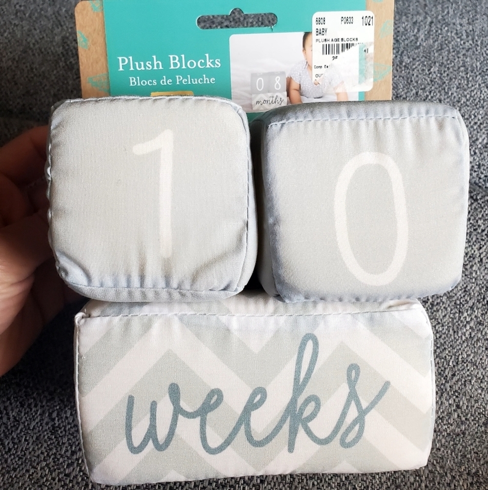 NEW Kate & Milo Milestone Soft Plush Baby Blocks - Picture 5 of 6